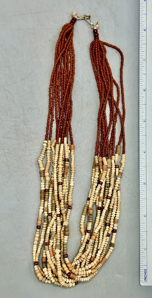 Smallest Excavated Clay Bead, Tiny Glass Bead Necklaces - Mali