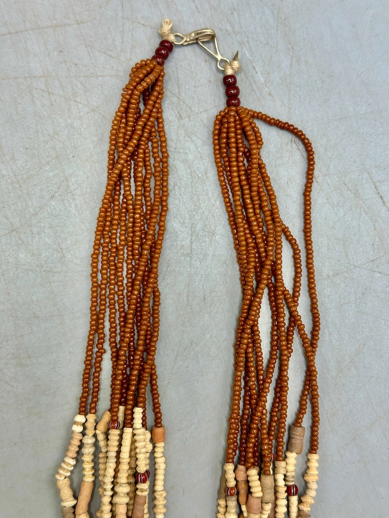 Smallest Excavated Clay Bead, Tiny Glass Bead Necklaces - Mali