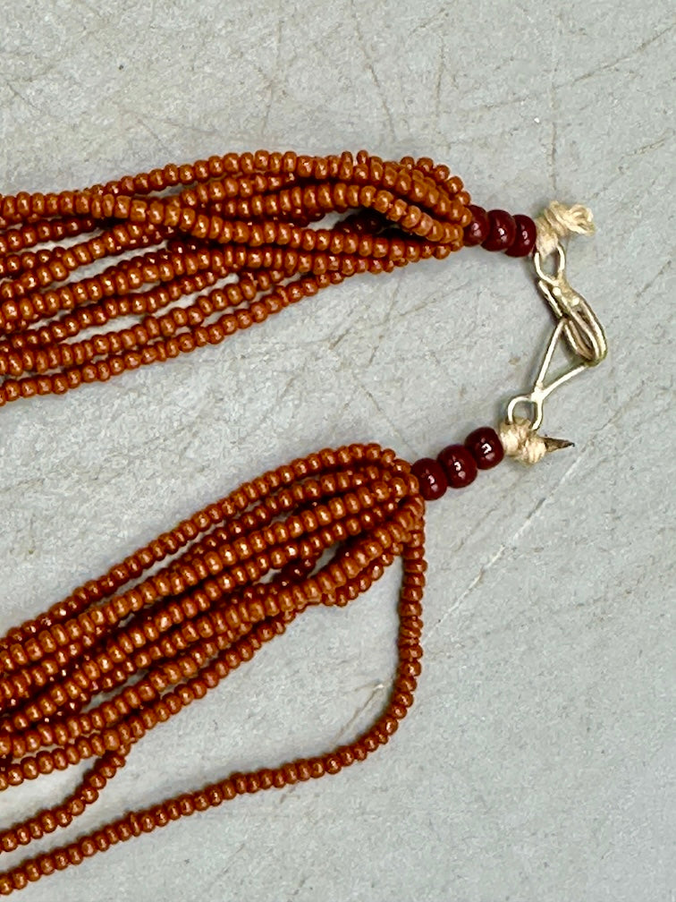 Smallest Excavated Clay Bead, Tiny Glass Bead Necklaces - Mali