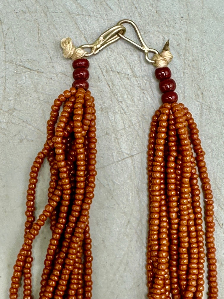 Smallest Excavated Clay Bead, Tiny Glass Bead Necklaces - Mali