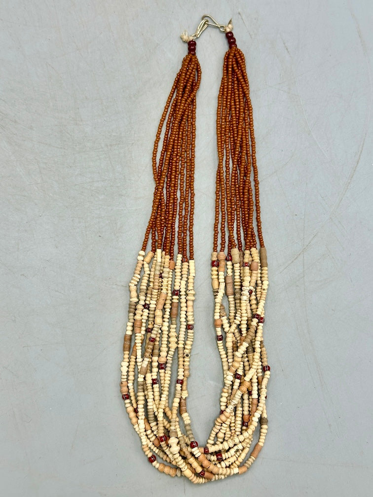 Smallest Excavated Clay Bead, Tiny Glass Bead Necklaces - Mali