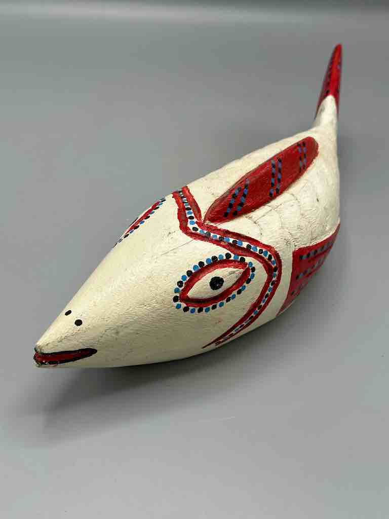 Bozo Cream Fish Puppet Sculpture | 13"