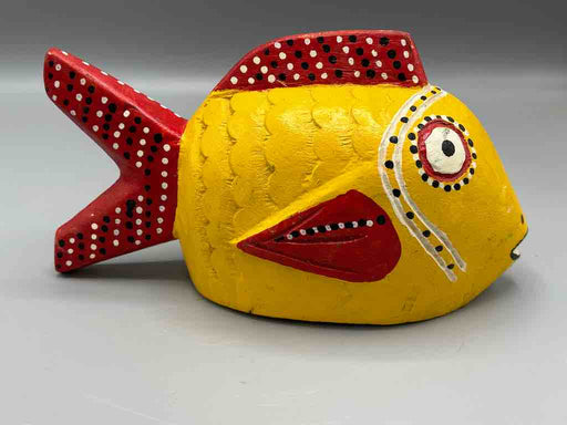 Bozo Yellow Fish Puppet Sculpture | 10"