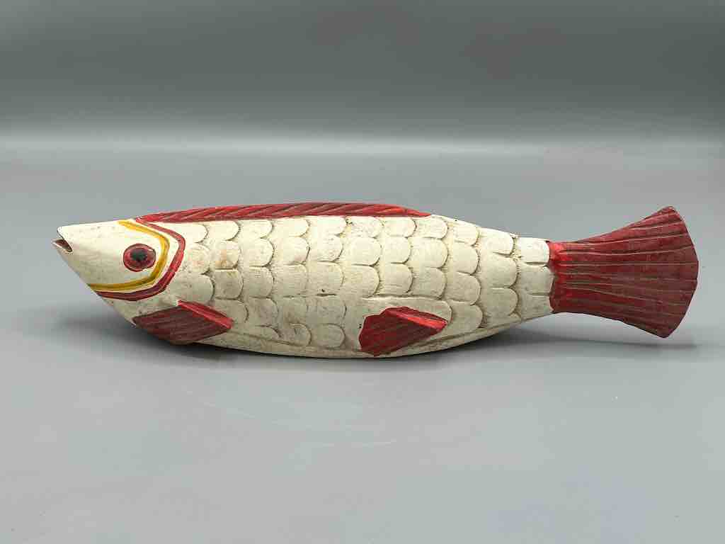 Bozo Cream Fish Puppet Sculpture | 16"