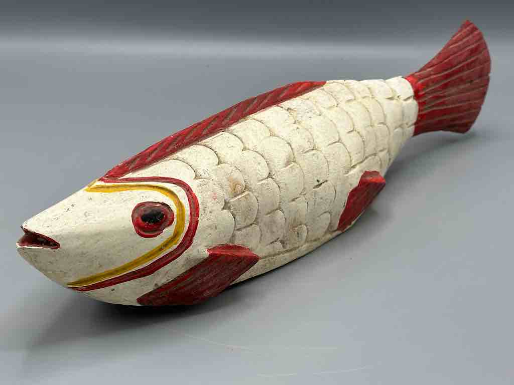 Bozo Cream Fish Puppet Sculpture | 16"