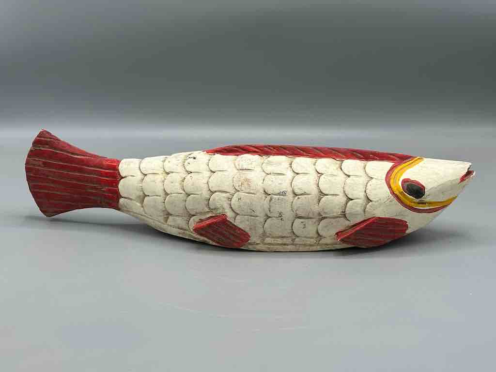 Bozo Cream Fish Puppet Sculpture | 16"