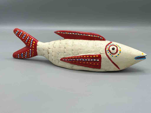 Bozo Cream Fish Puppet Sculpture | 16"