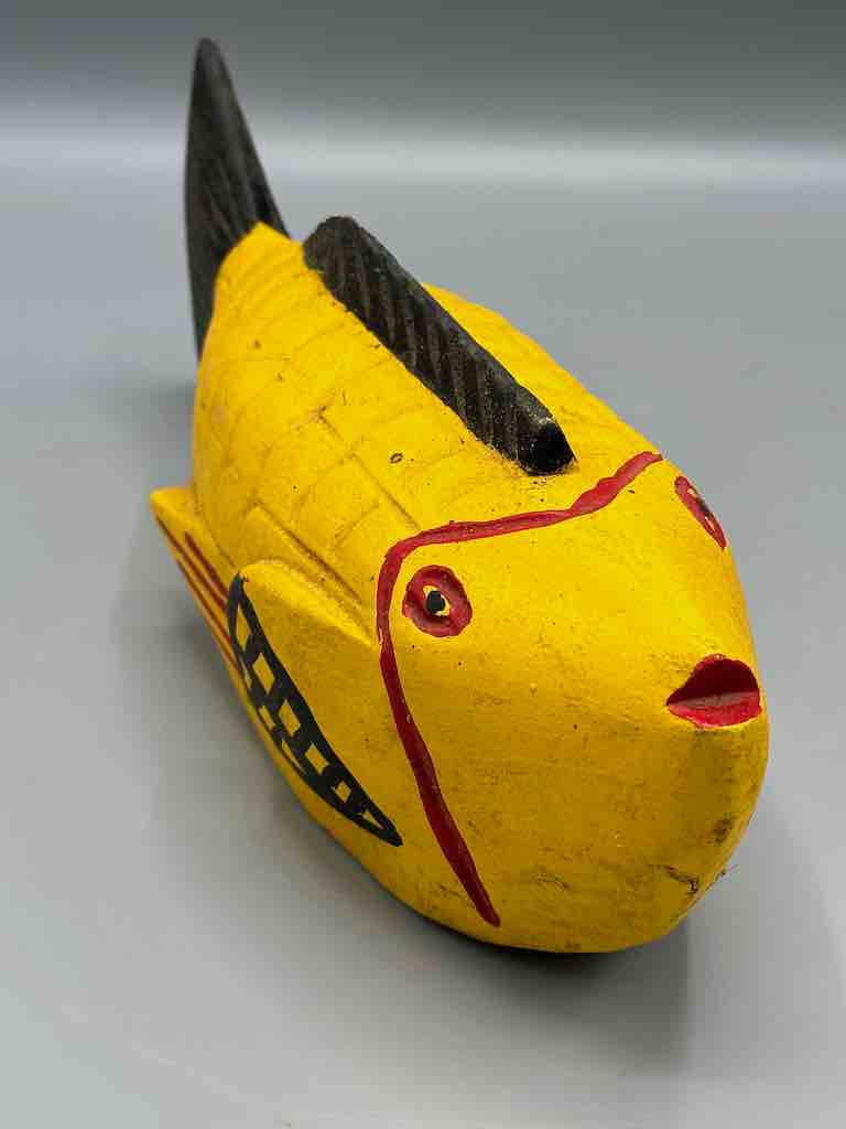 Bozo Yellow Fish Puppet Sculpture | 12"