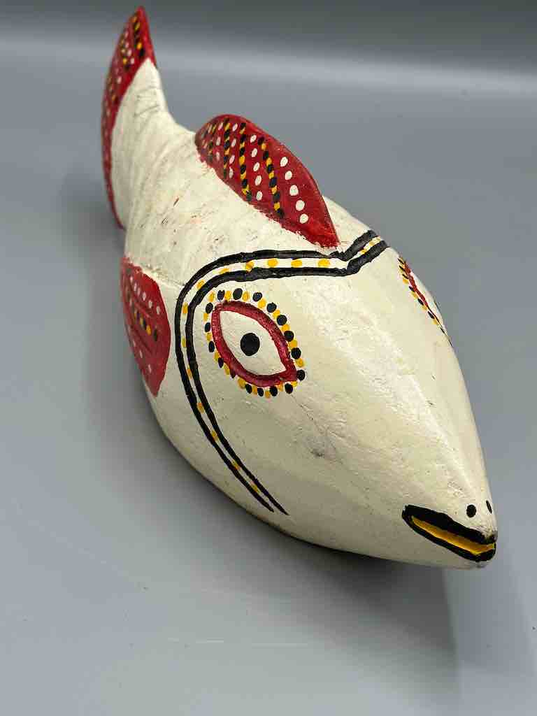 Bozo Cream Fish Puppet Sculpture | 15"