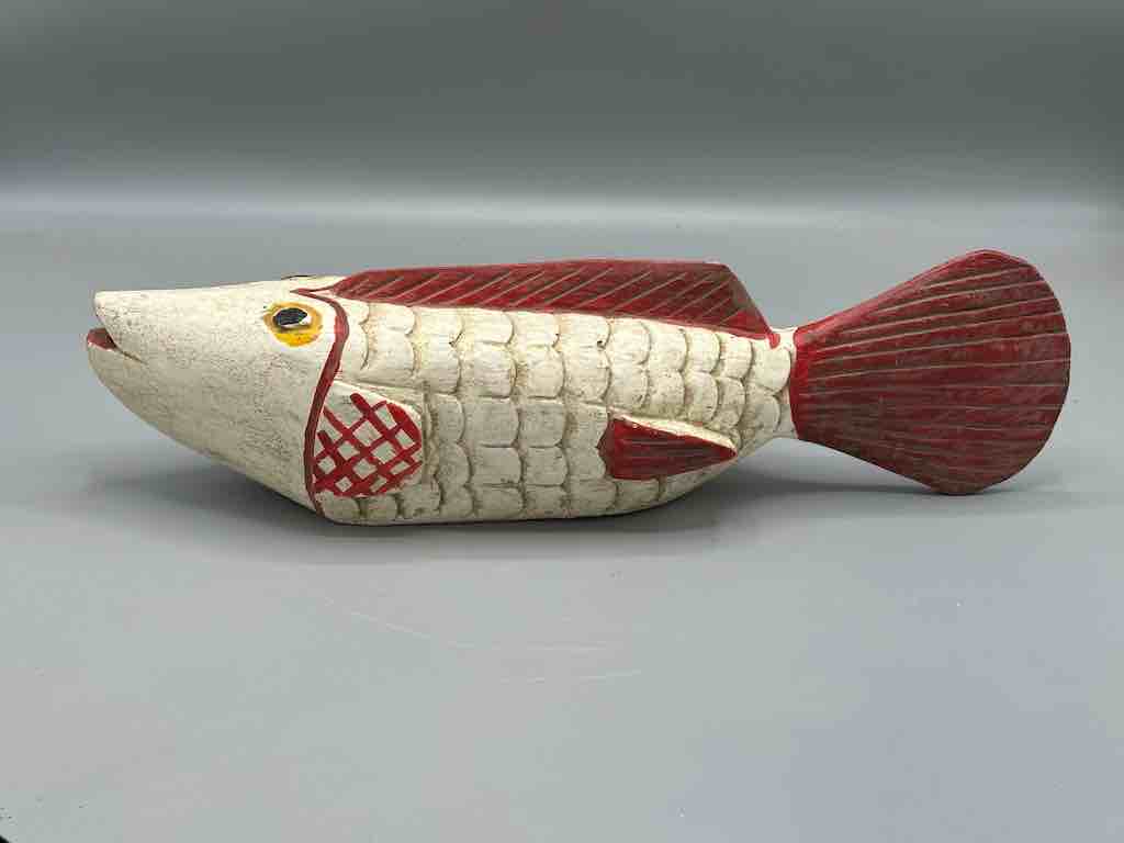 Bozo Cream  Fish Puppet Sculpture | 17"