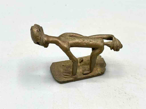 Vintage Brass Traditional Ghanaian Male Figure