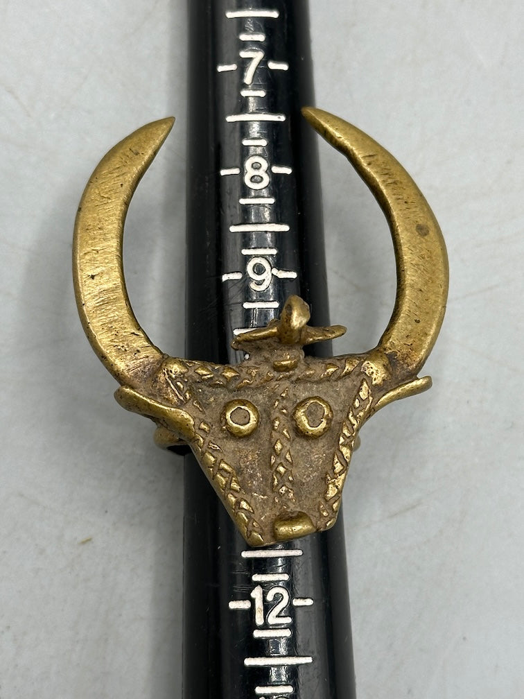 Akan Proverbial Brass Ring: Wisdom Governs Strength - Size 10+