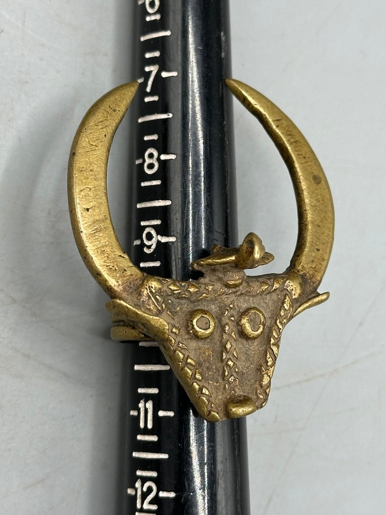 Akan Proverbial Brass Ring: Wisdom Governs Strength - Size 10+