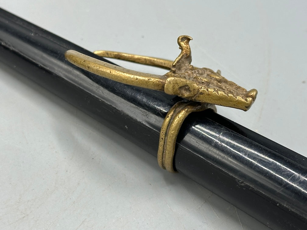 Akan Proverbial Brass Ring: Wisdom Governs Strength - Size 10+