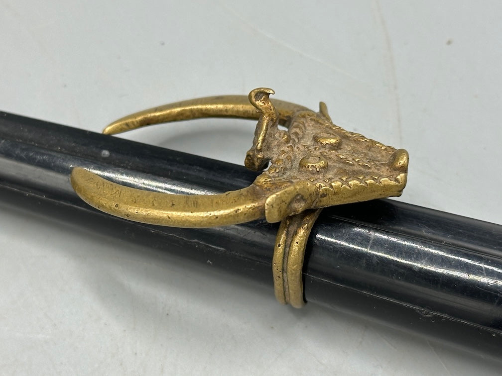 Akan Proverbial Brass Ring: Wisdom Governs Strength - Size 10+