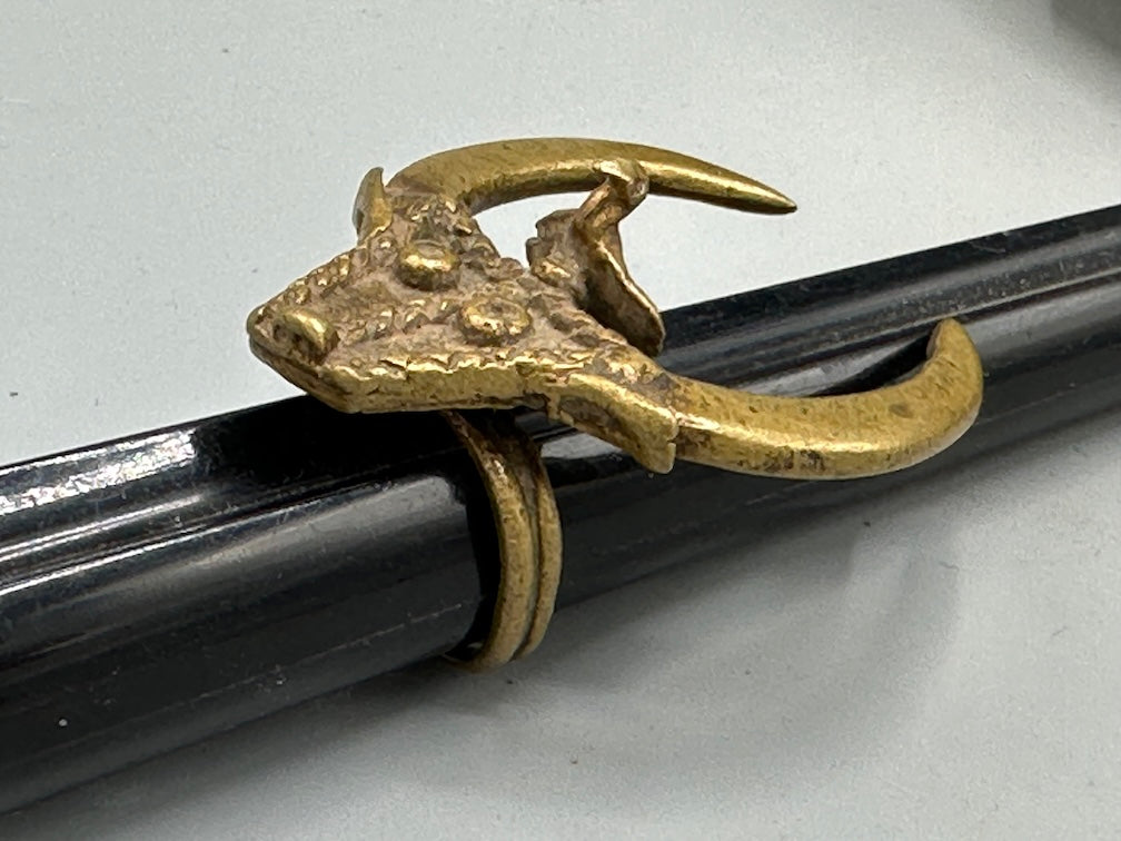 Akan Proverbial Brass Ring: Wisdom Governs Strength - Size 10+