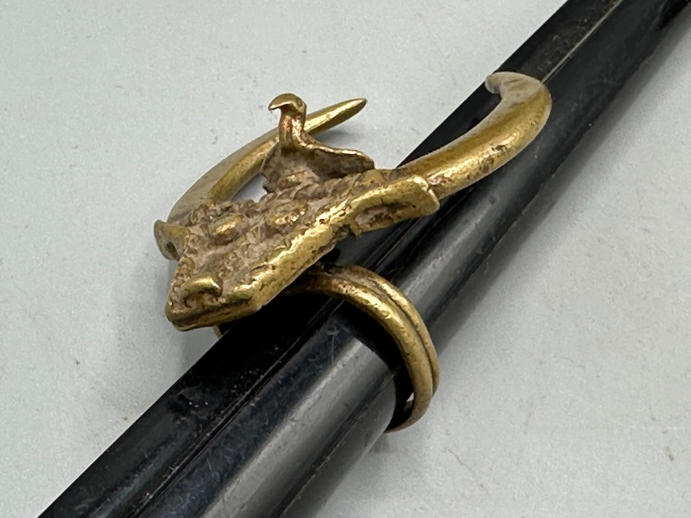 Akan Proverbial Brass Ring: Wisdom Governs Strength - Size 10+