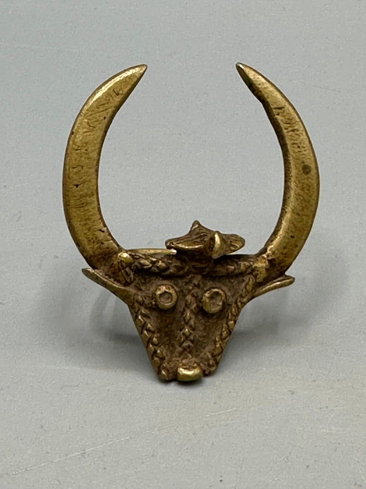 Akan Proverbial Brass Ring: Wisdom Governs Strength - Size 10+