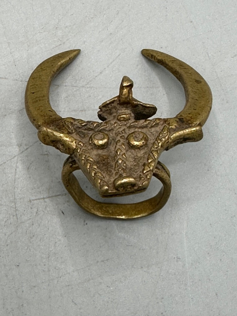 Akan Proverbial Brass Ring: Wisdom Governs Strength - Size 10+