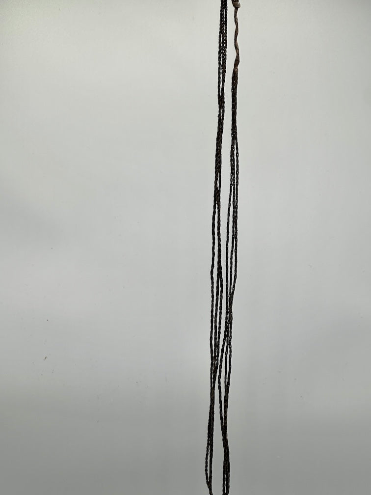Coptic Christian Metal Cross on Long Cord Necklace - Ethiopia