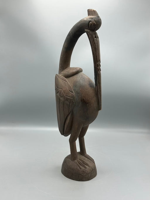 Senufo Contemporary Hornbill Statue | 18" - Mali