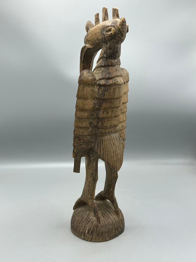 Senufo Contemporary Hornbill Statue | 17" - Mali