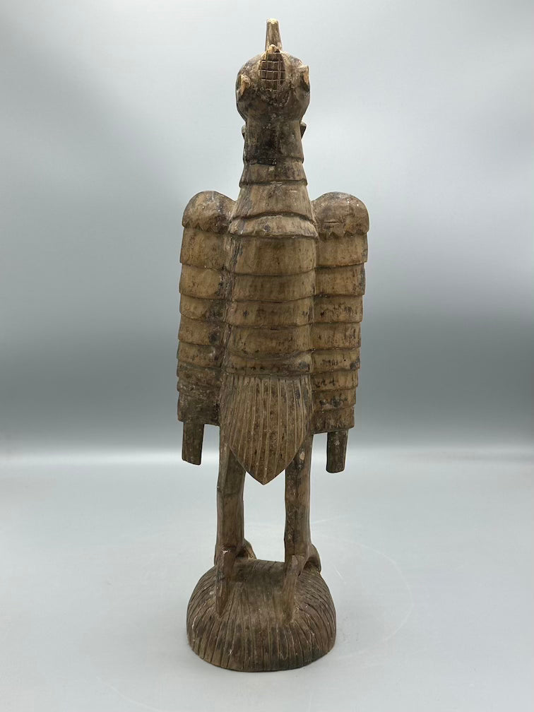 Senufo Contemporary Hornbill Statue | 17" - Mali