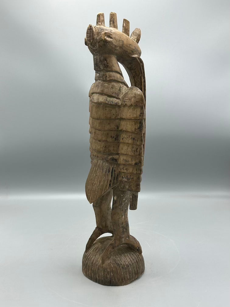 Senufo Contemporary Hornbill Statue | 17" - Mali