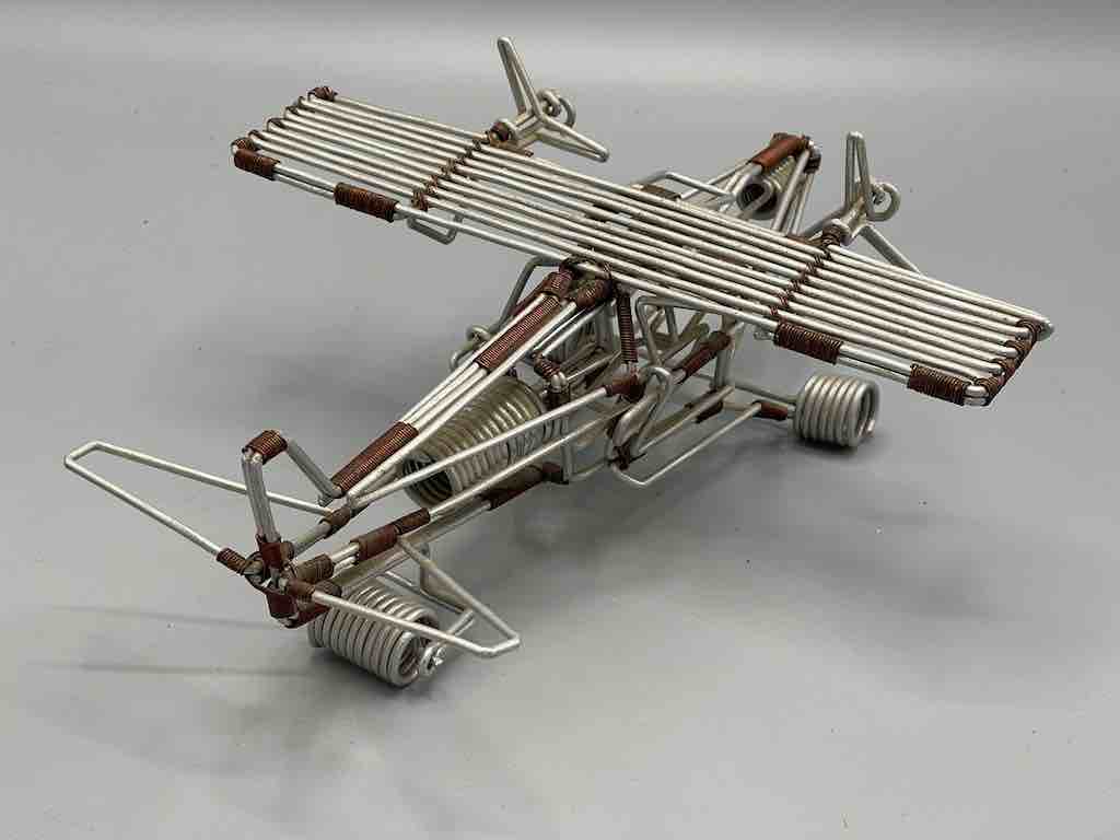 African Recycled Wire Toy 2-Propellor Airplane - Niger