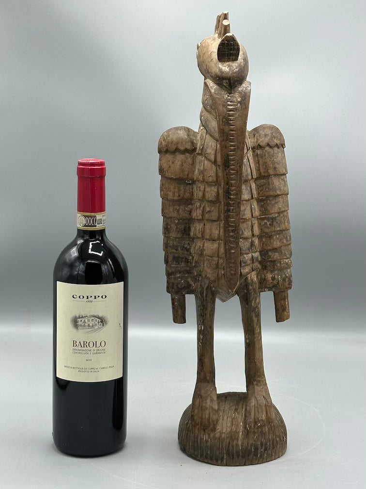 Senufo Contemporary Hornbill Statue | 17" - Mali