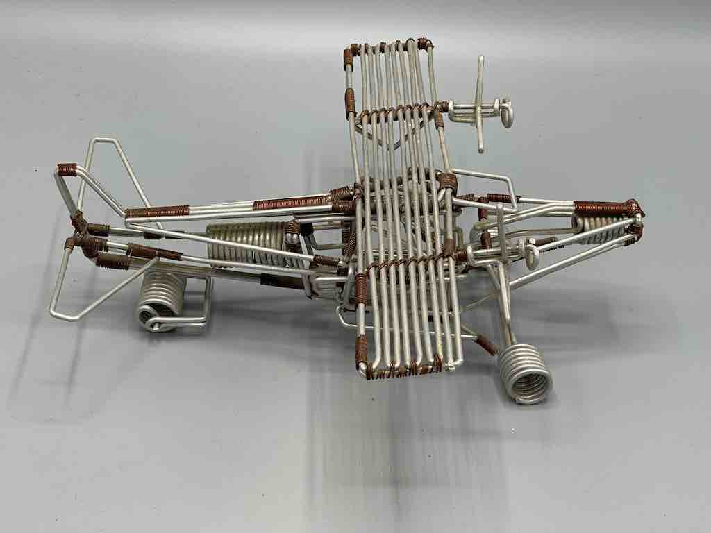 African Recycled Wire Toy 2-Propellor Airplane - Niger