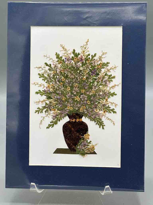 Handmade Pressed Dried Real Flower Framed Collage - Floral Bouquet