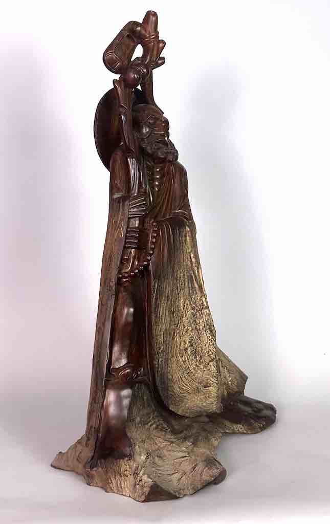 Vietnamese Rosewood Buddhist God Statue