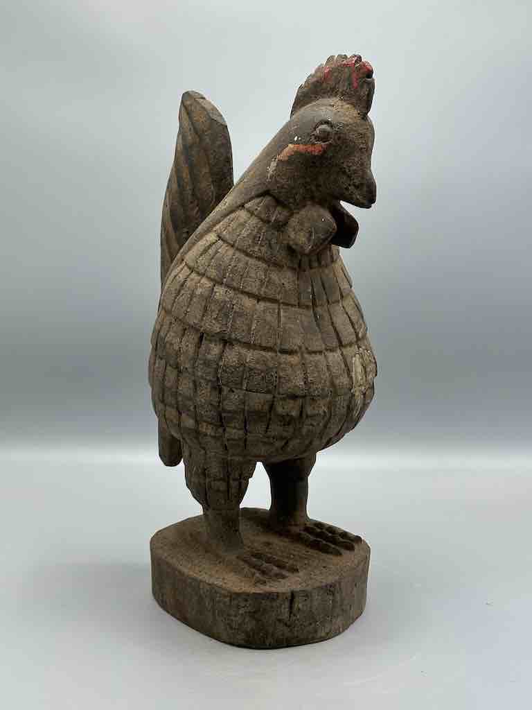 Wooden Baule Chicken Figure | Ivory Coast, Africa