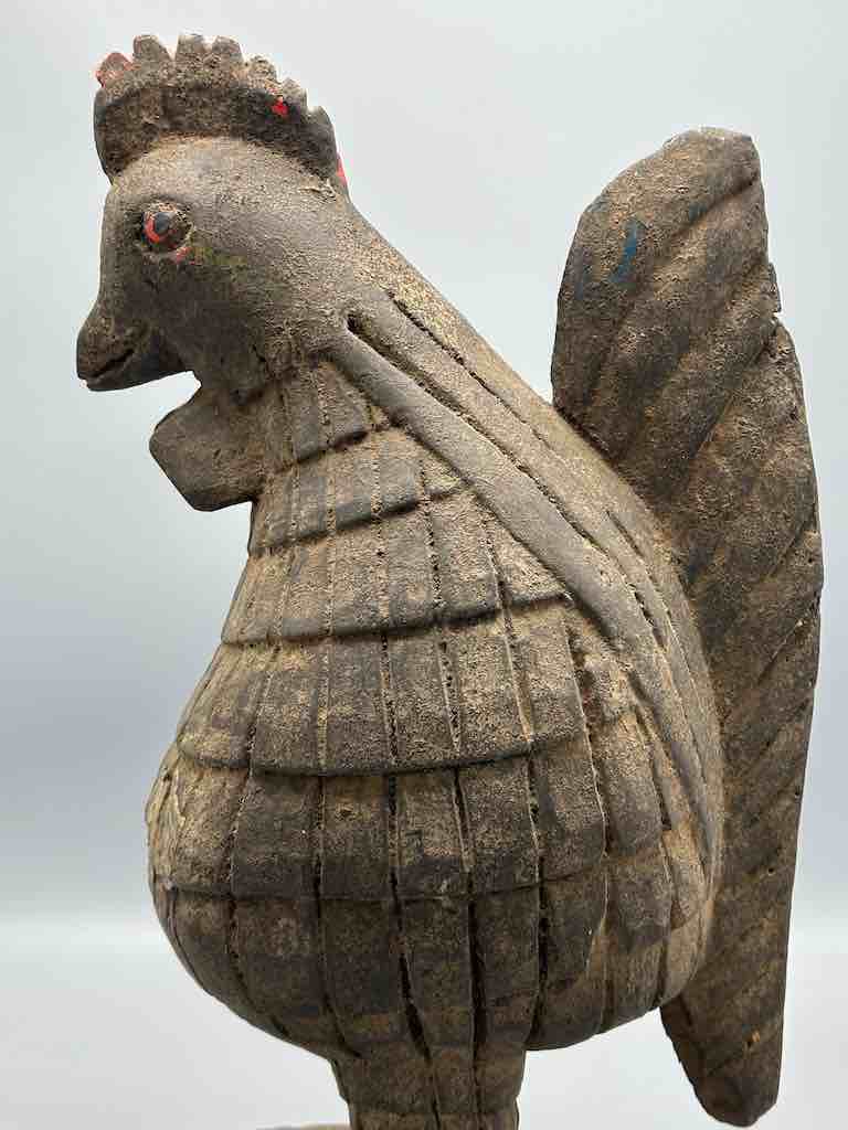 Wooden Baule Chicken Figure | Ivory Coast, Africa