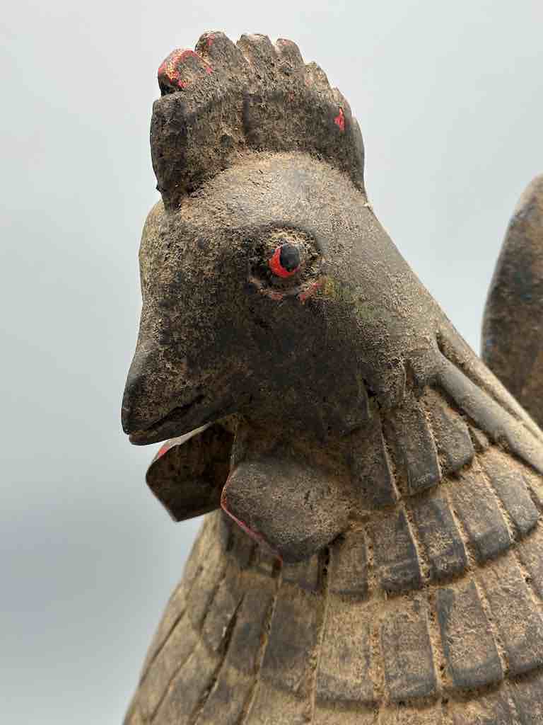 Wooden Baule Chicken Figure | Ivory Coast, Africa