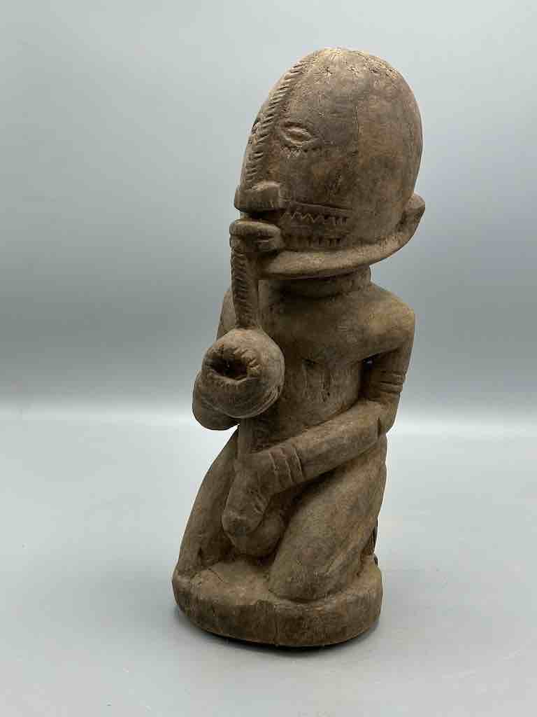 Vintage Dogon Male Figure Holding Penis - Mali