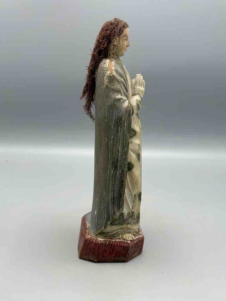 Small Antique Vietnamese Catholic Female Saint Figure