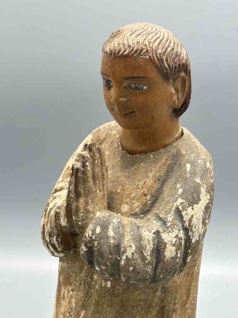 Small Antique Vietnamese Catholic Male Saint Figure