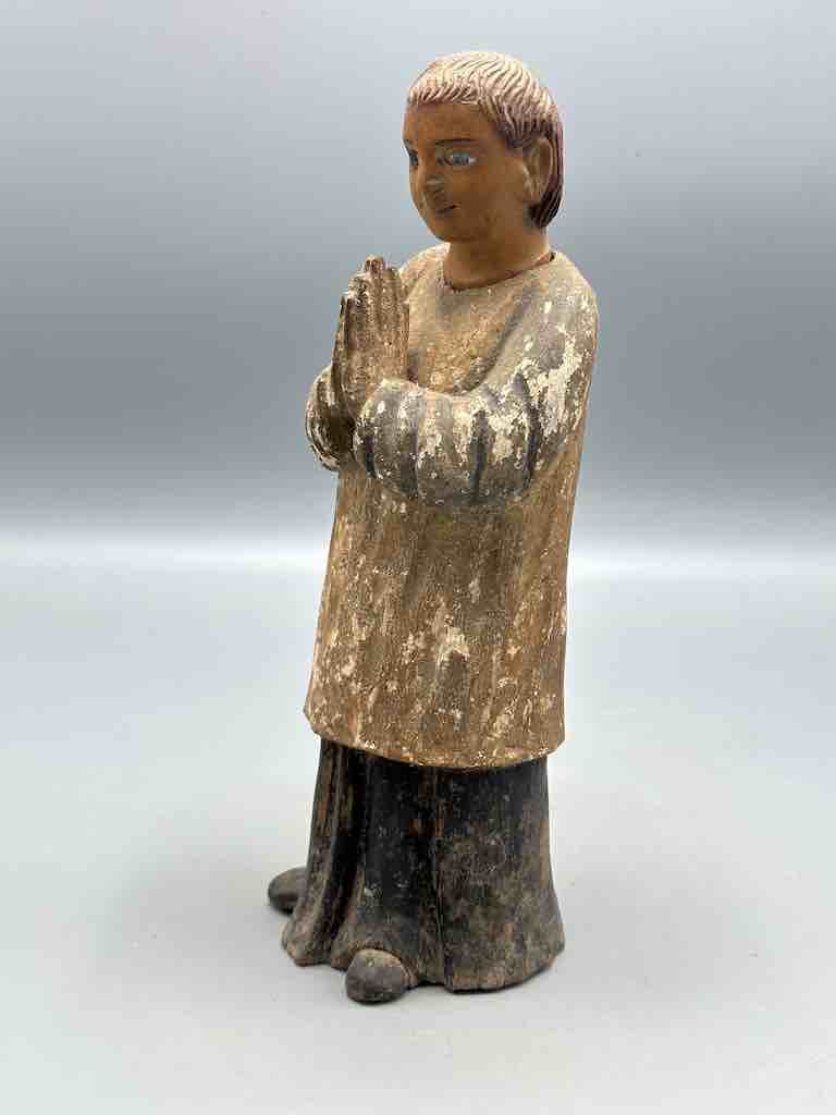 Small Antique Vietnamese Catholic Male Saint Figure