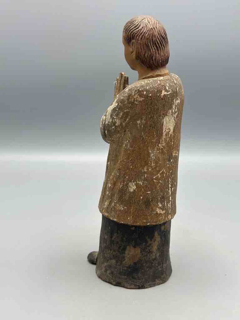 Small Antique Vietnamese Catholic Male Saint Figure