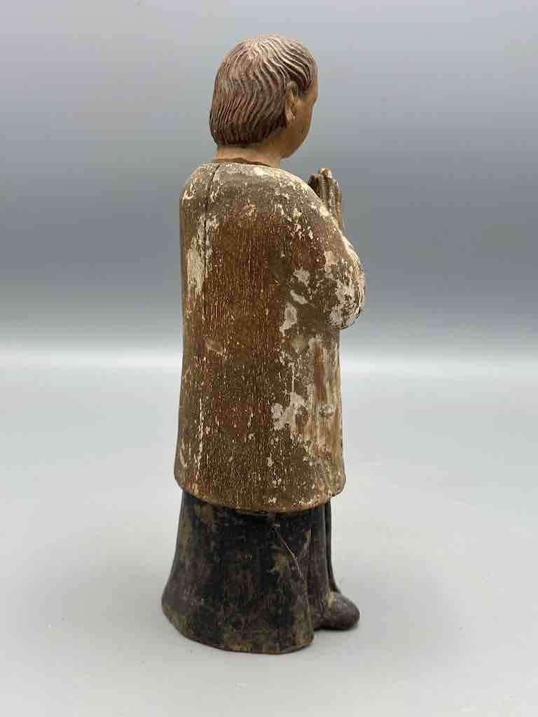 Small Antique Vietnamese Catholic Male Saint Figure