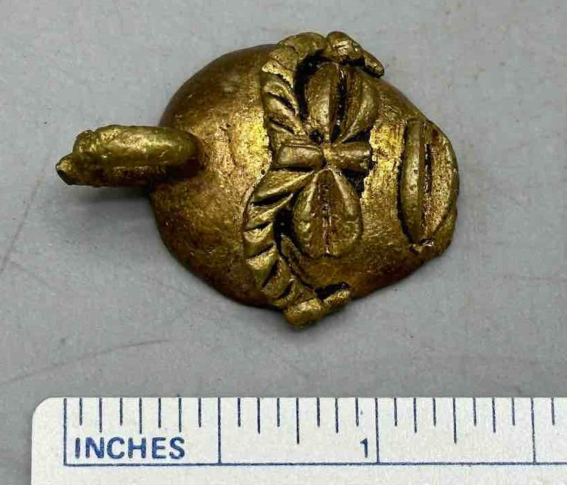 Small African Brass Mask Pendant - Ghana