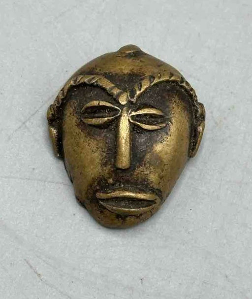 Small African Brass Mask - Ghana