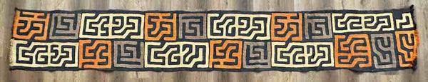 Kuba Cloth Long Raffia Textile | 137 x 21"