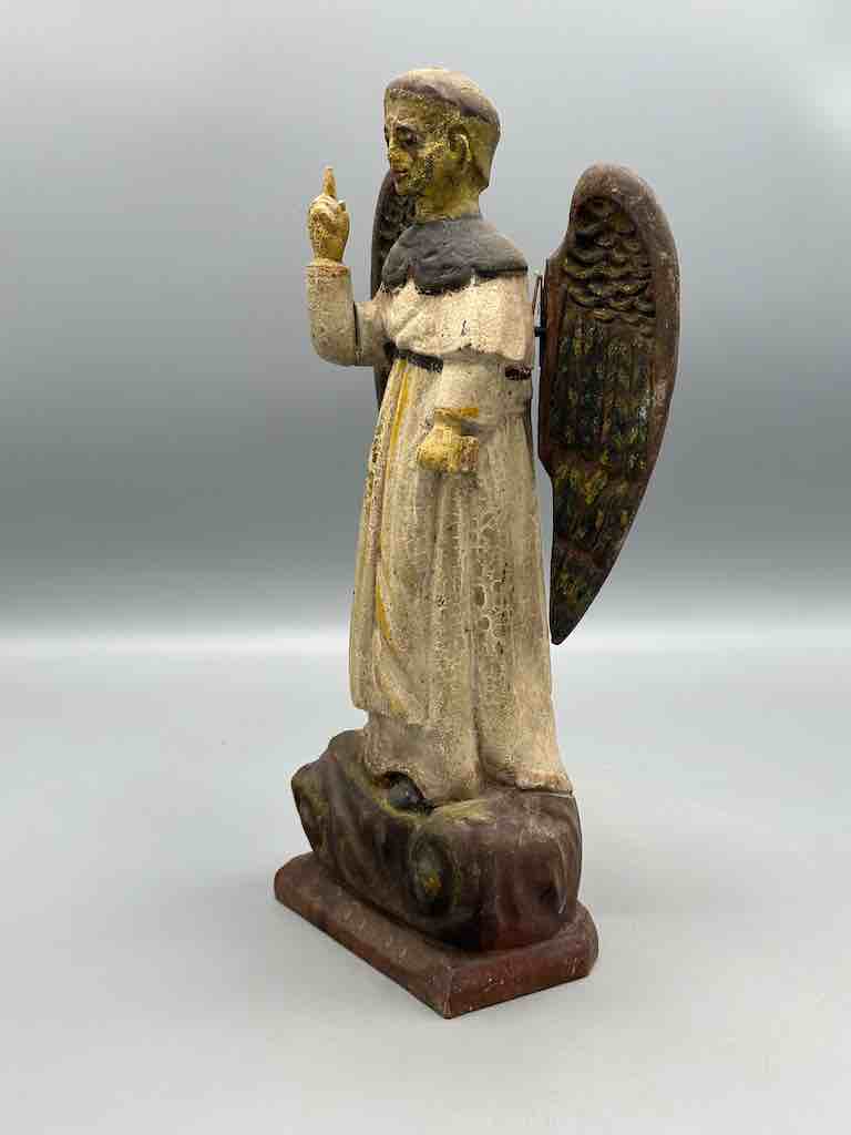 Antique Vietnamese Catholic Male Saint Figure Angel