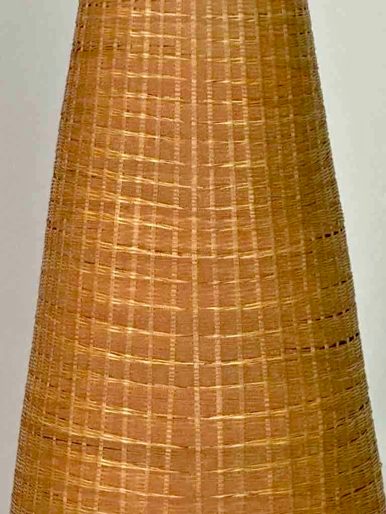 Tutsi Decor Very Detailed Weave Tall Slender Basket - Rwanda