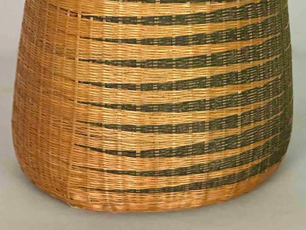 Tutsi Decor Very Detailed Weave Tall Slender Basket - Rwanda