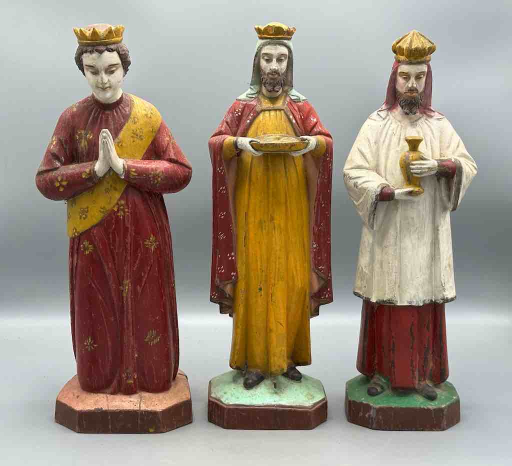 Antique Vietnamese Catholic Saint Figure The Three Kings