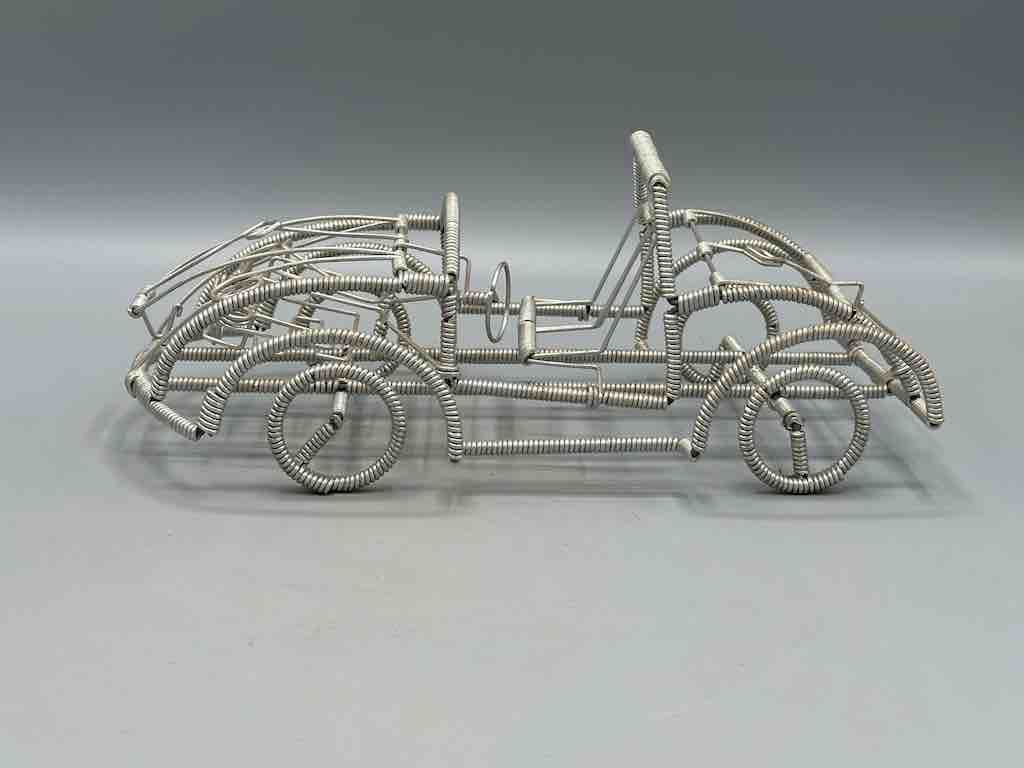 Large African Recycled Wire Toy Convertible Car - Niger